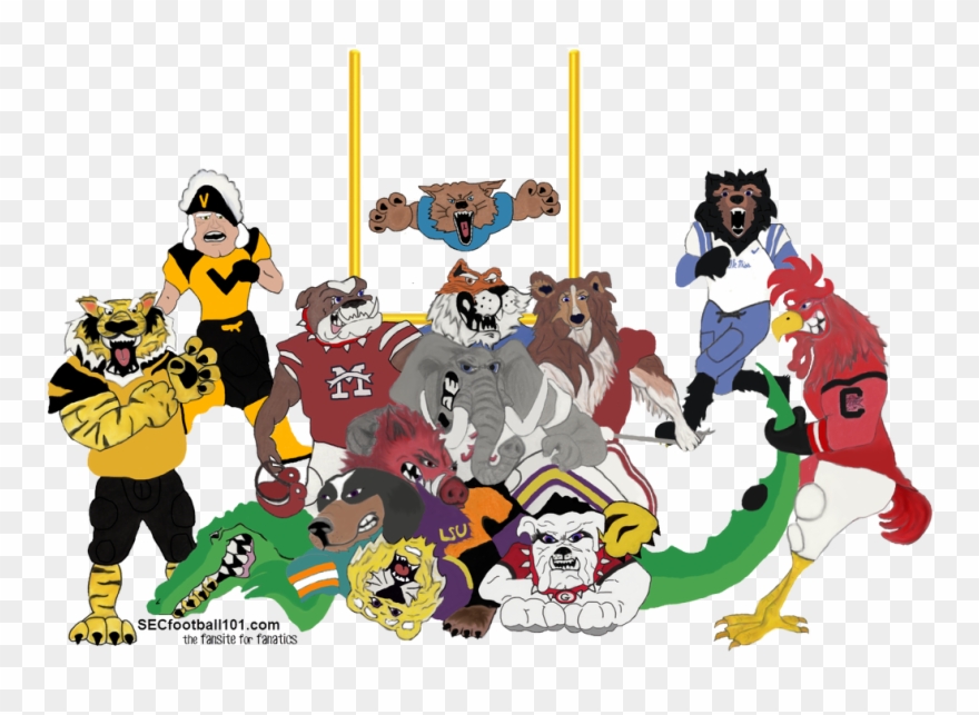 The Battle Of The Sec Mascots The Sec Has A Lot Of Clipart