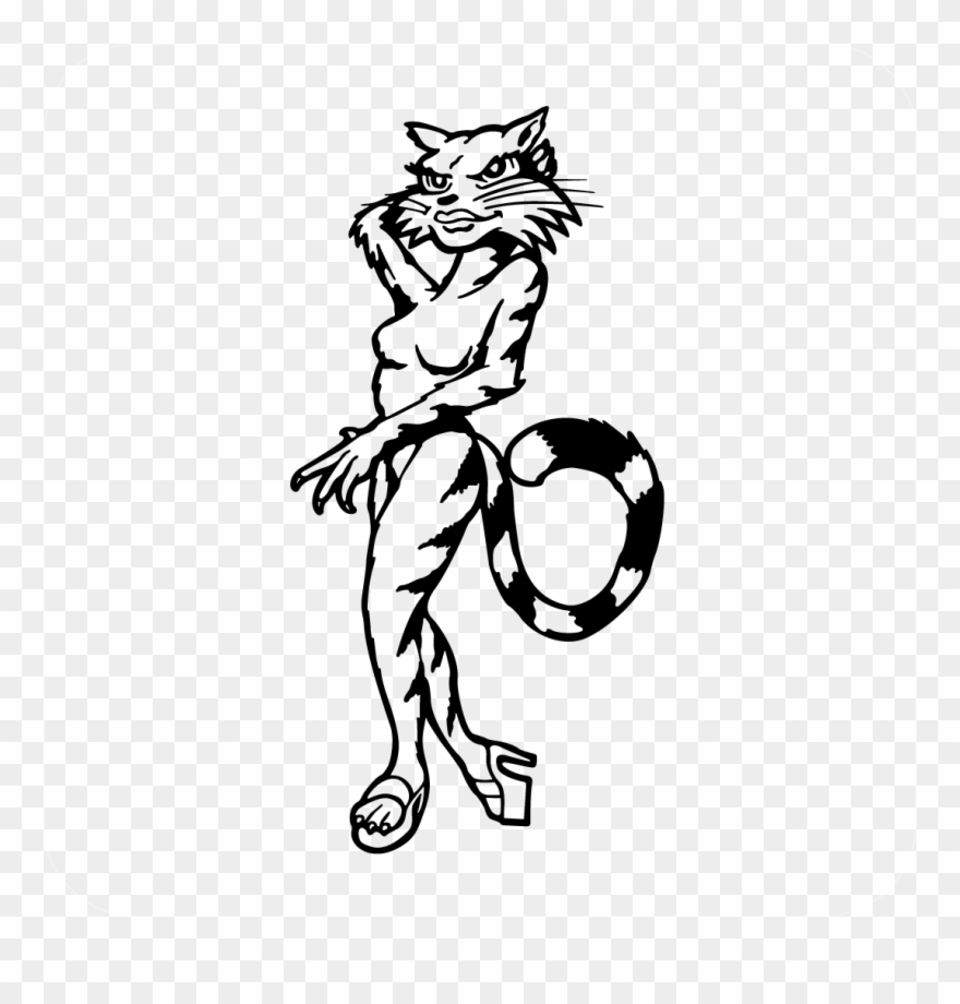 Sexy Kitty Decal Clipart
