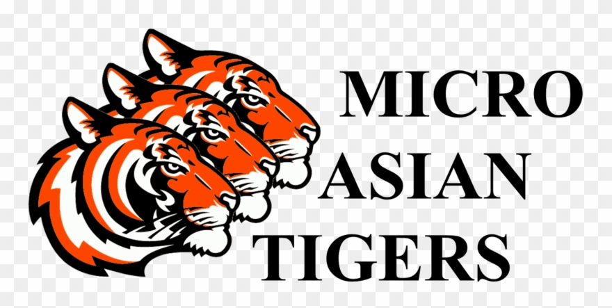 Micro Asian Tigers Logo Clipart