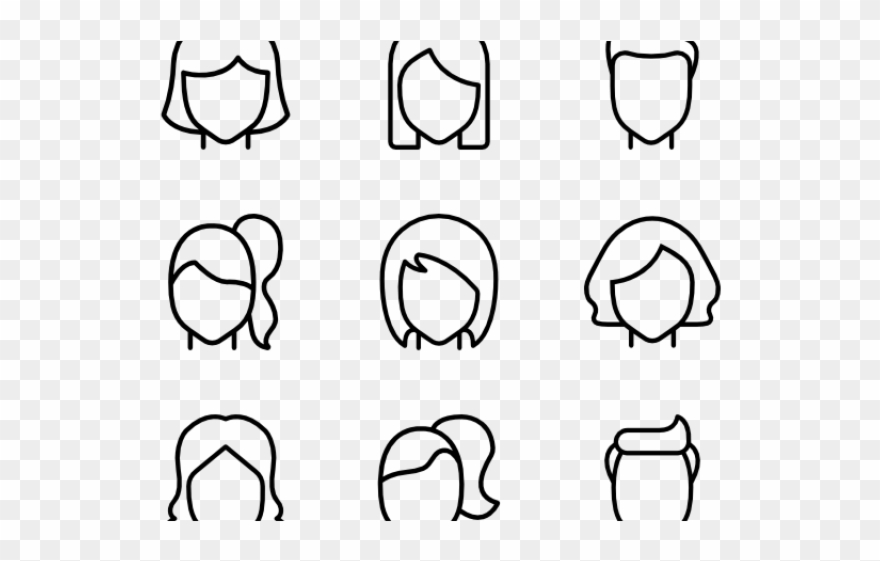 Hairstyles Clipart Icon - Png Download