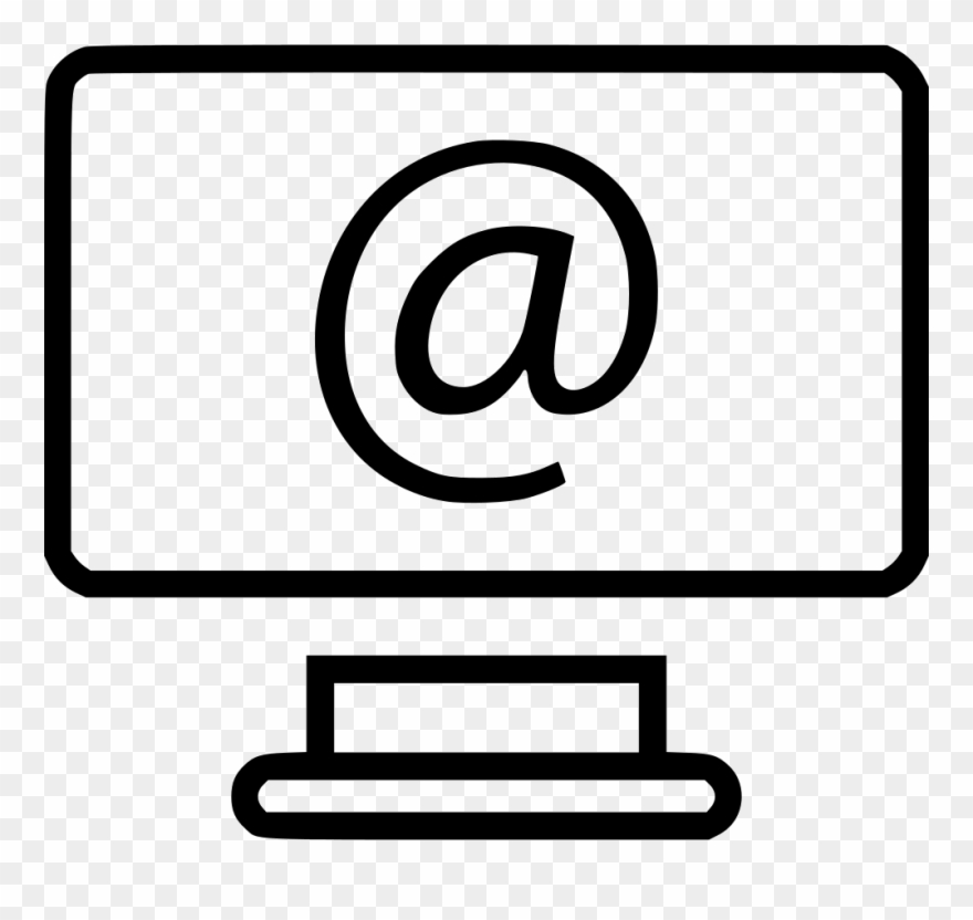 Computer Screen At Email Mail Message Send Comments Clipart