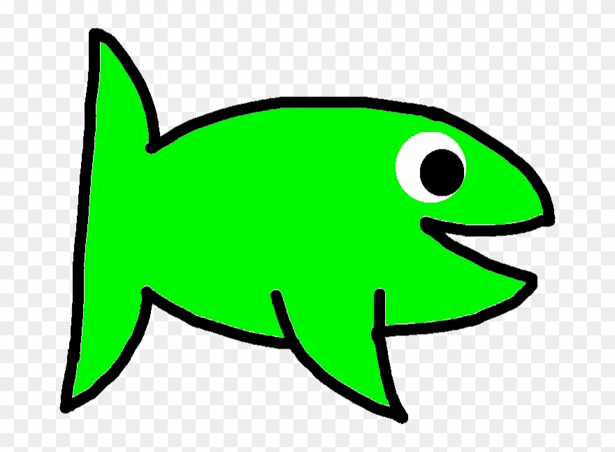 One Fish - Drawing Clipart