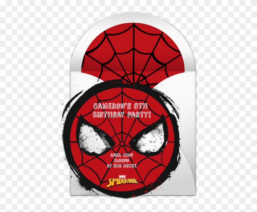 Spider-man Iconic Online Invitation Clipart