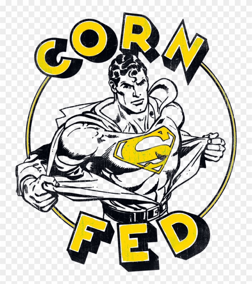 Superman Corn Fed Kid's T-shirt Clipart