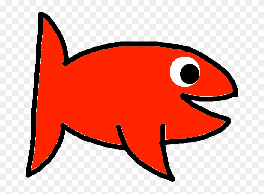 Red/blue Fish - Red Clipart