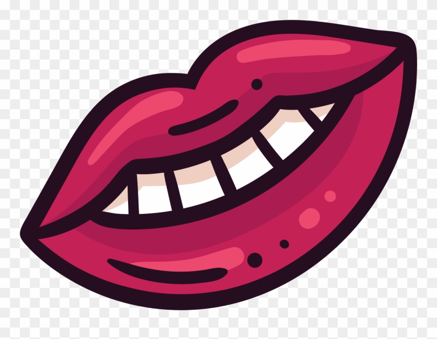 19 Lips Clip Black And White Boy Lip Huge Freebie For - Png Download