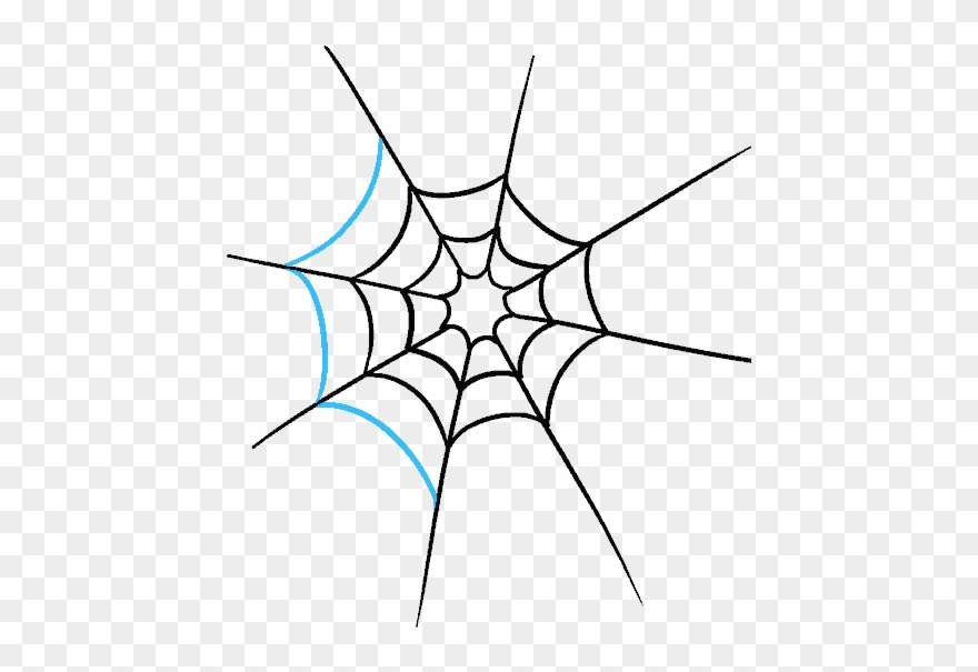 How To Draw Spider Web With Spider Clipart