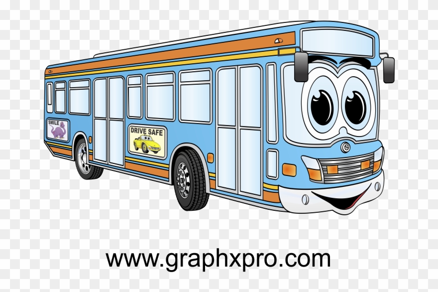 Bus Cartoon, Whimsical, Cartoons, City, School, Cartoon, Clipart