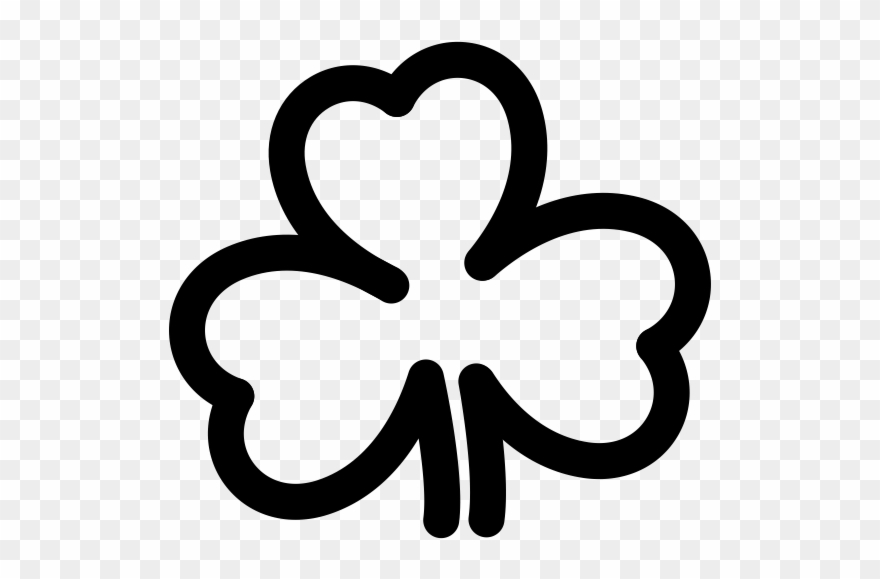 Shamrock Rubber Stamp Clipart
