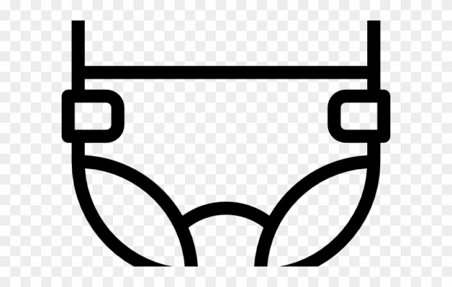 White Clipart Diaper - Png Download