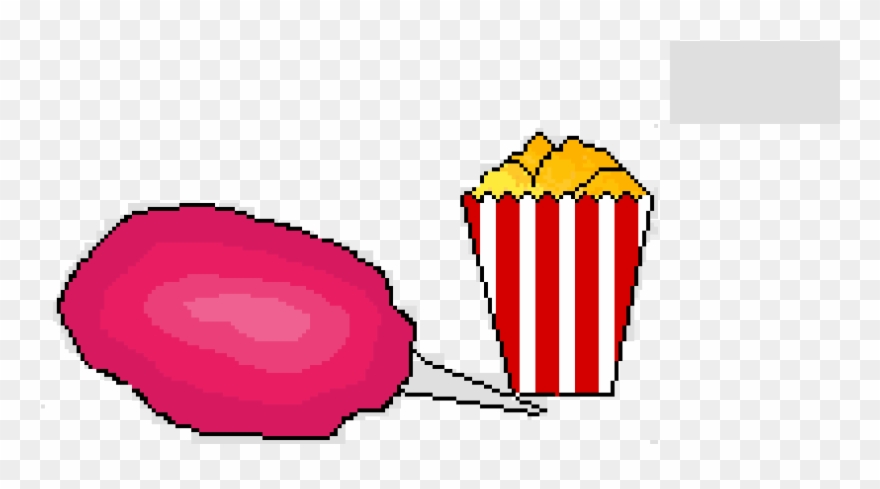 Cotton Candy And Popcorn Clipart