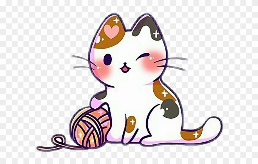 Cat Clipart Kawaii - Png Download