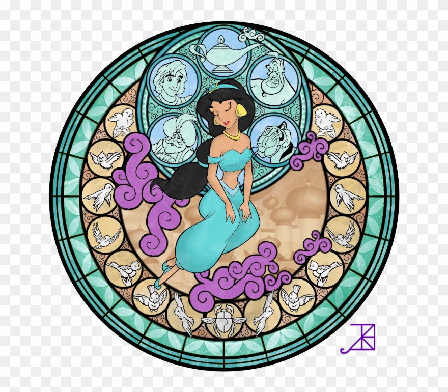 Disney Princess Images Jasmine Stained Glass Hd Wallpaper Clipart