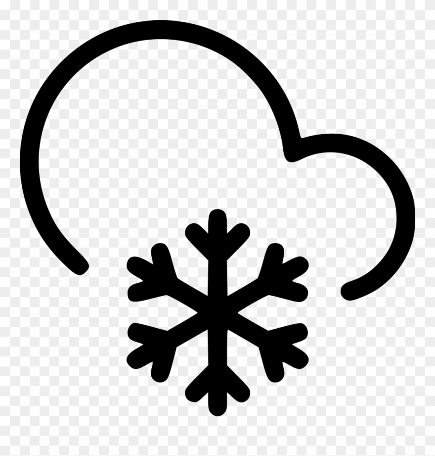 Frosty Cloud Snow Snowflake Comments Clipart