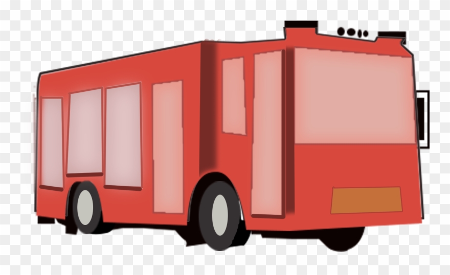 Bus Car Red Succinct Png And Psd Clipart