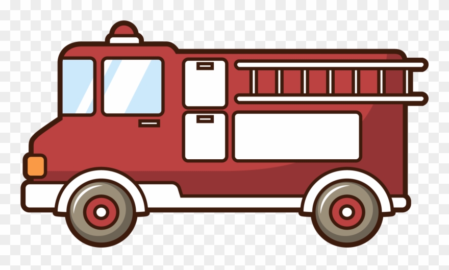 Car Motor Vehicle Fire Engine Firefighter Drawing Clipart