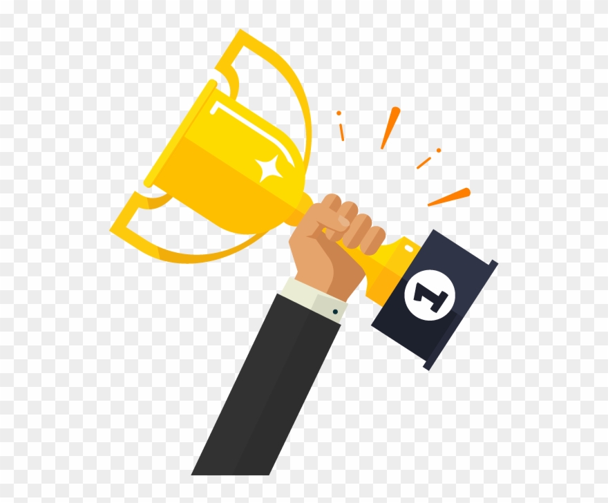 Hand With Trophy Icon Clipart