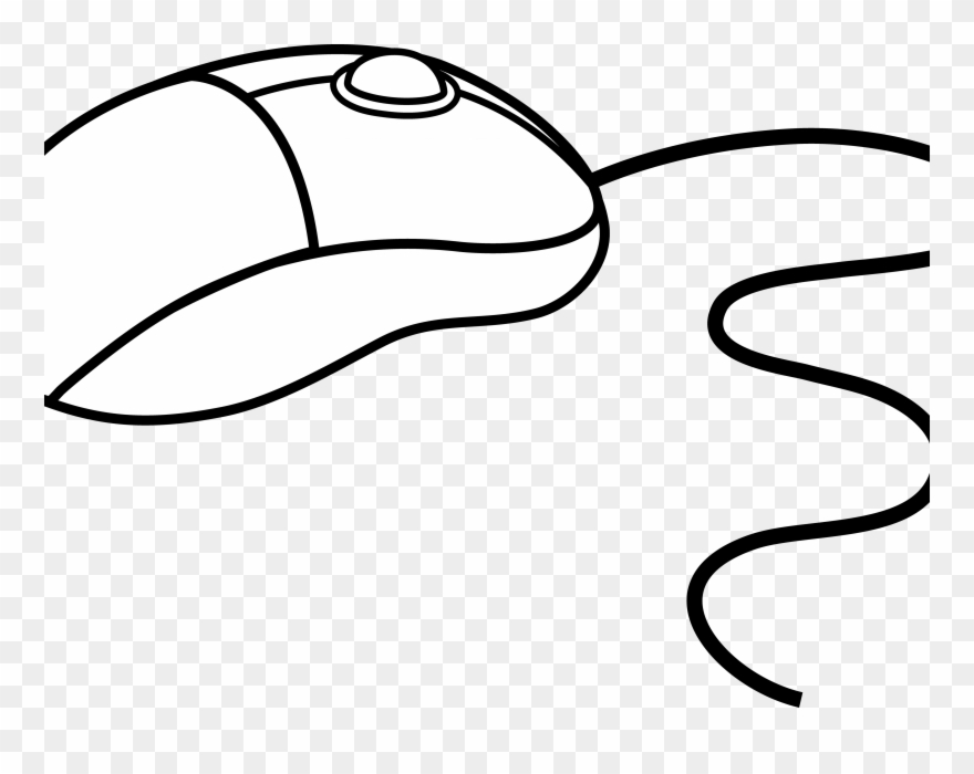 Computer Mouse Clipart Black And White - Png Download