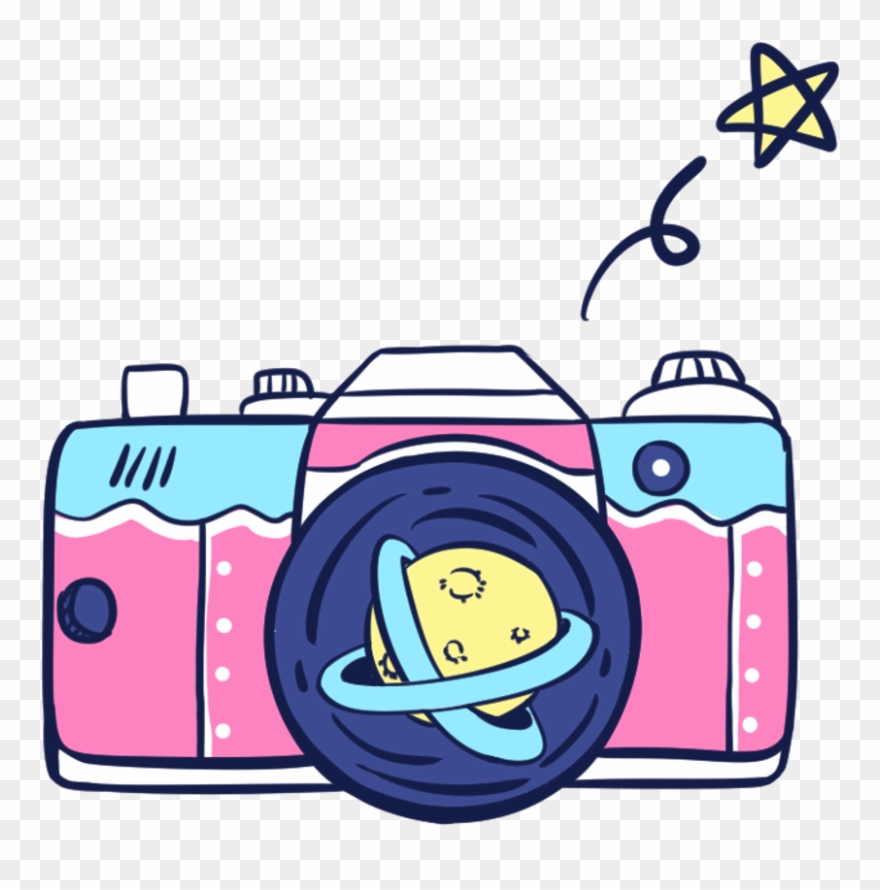 Camera Electronic Planet Colorful Spark Cute Music Clipart