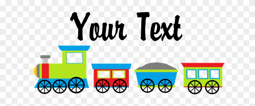 Personalizable Choo Choo Train Classic Thong Clipart