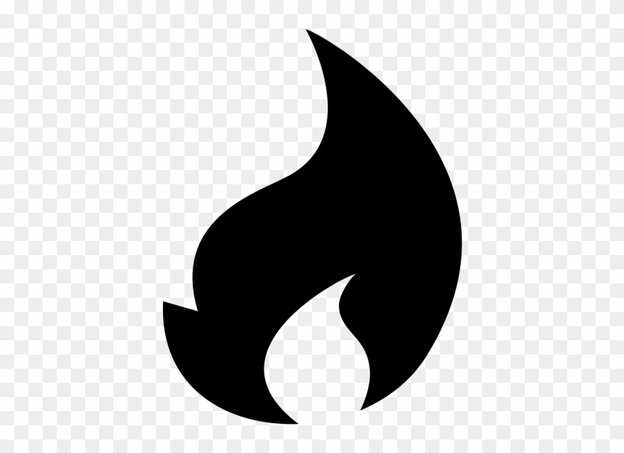 Flame Rubber Stamp Clipart