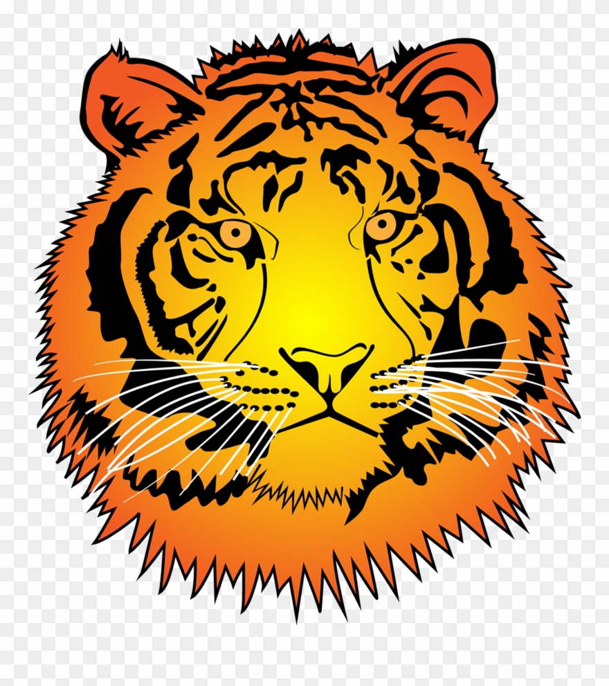 Tiger Clipart Inside Number - Png Download