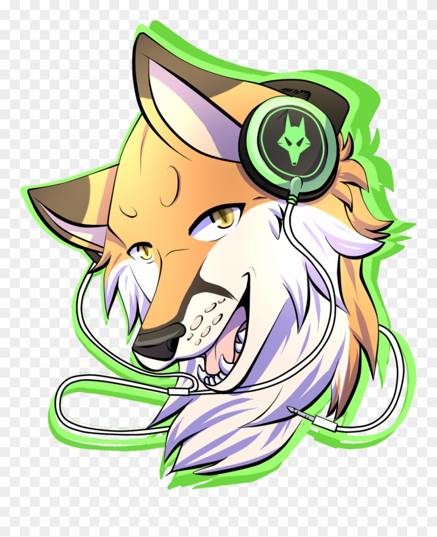 Head Phones Fox Clipart