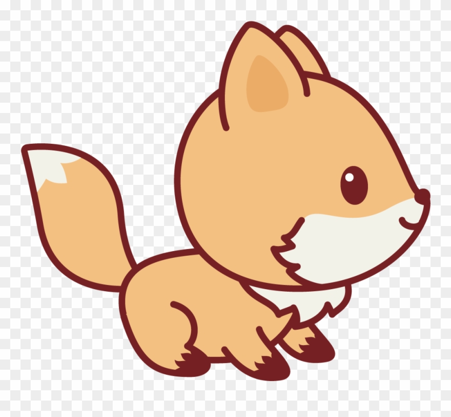 Standing Nerdy Fox Clipart