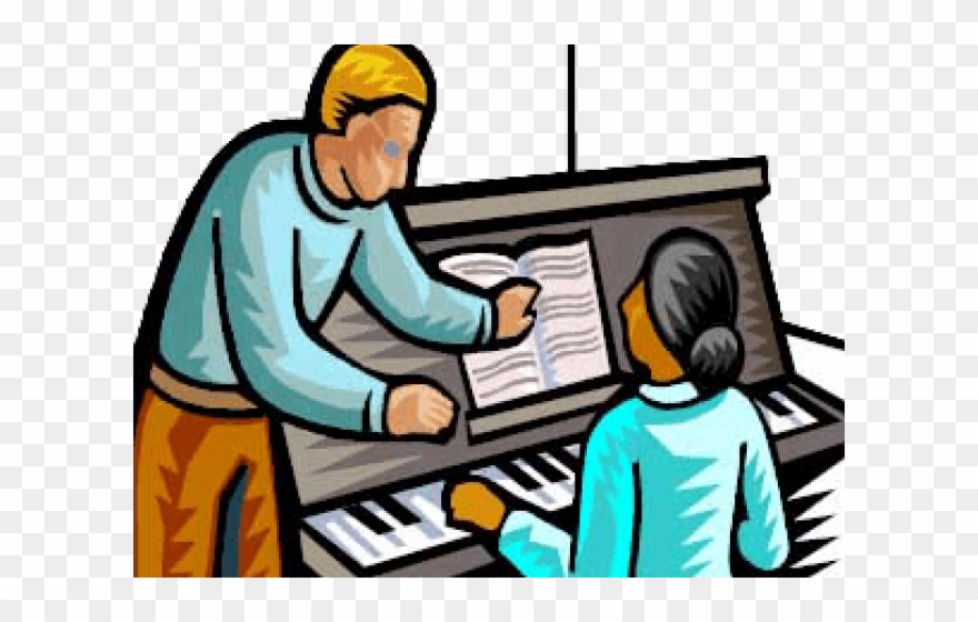 Piano Clipart Piano Teacher - Png Download