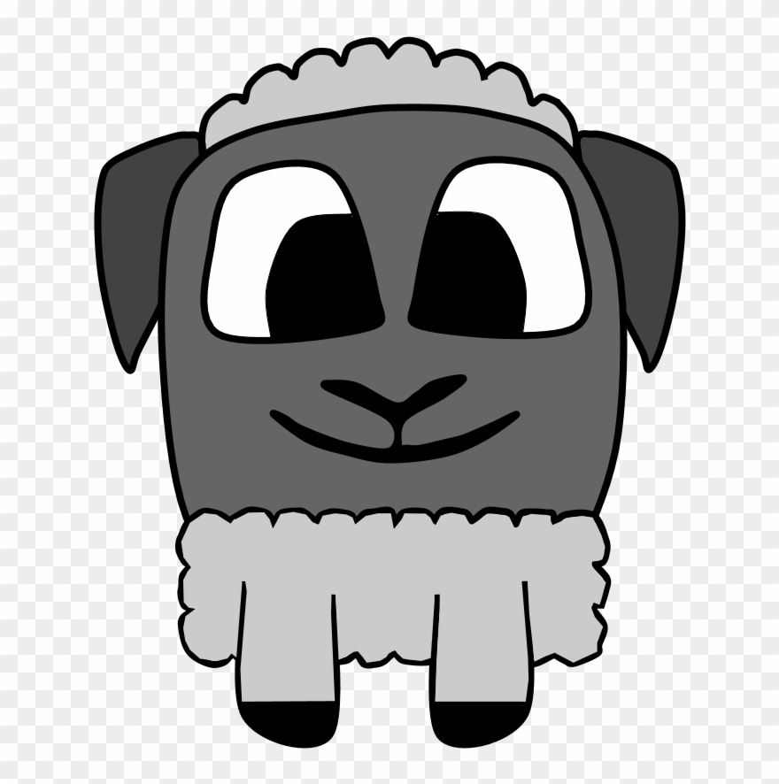 Sheep, Big Eyes, Cartoon Animal Clipart