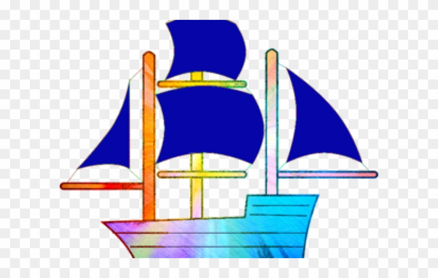 Sailboat Clipart Rainbow - Png Download
