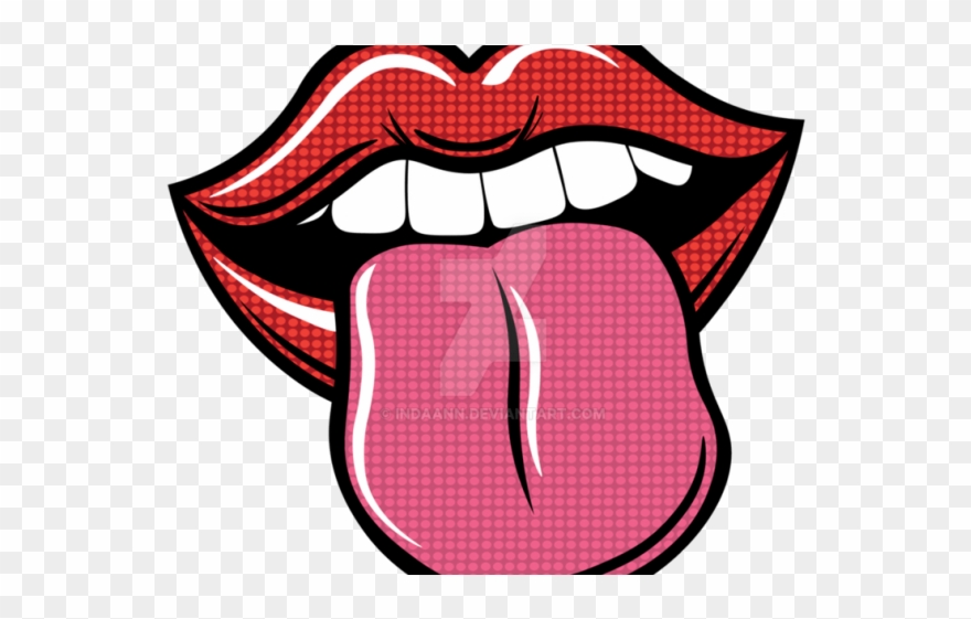 Pop Art Clipart Lip - Png Download