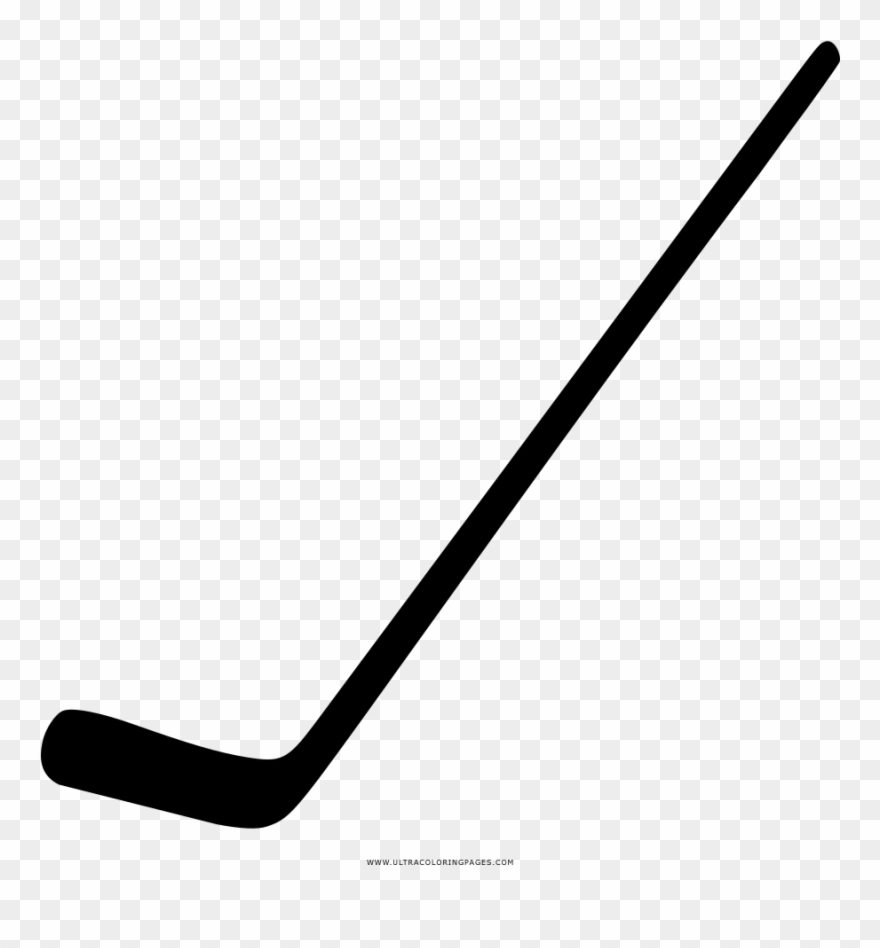 Hockey Stick Coloring Page Clipart