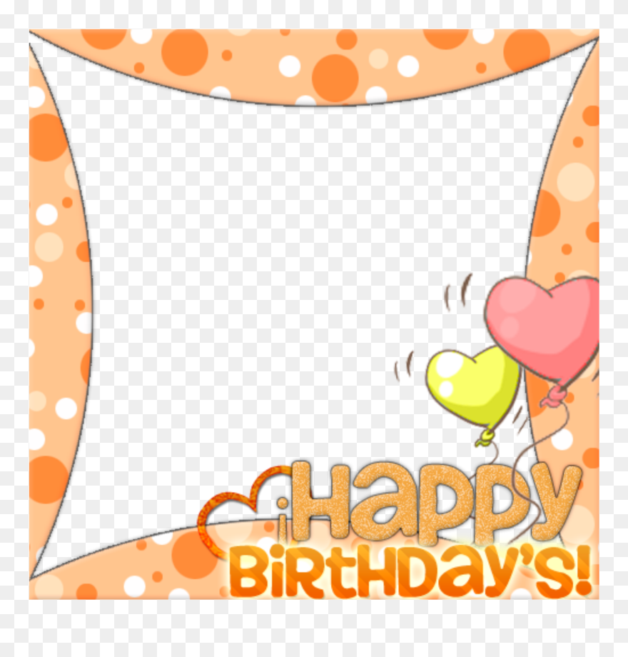 Mq Birthday Text Frame Frames Border Borders Clipart