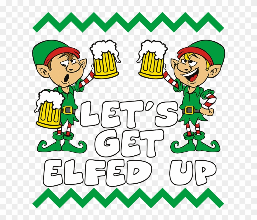 Let's Get Elfed Up Clipart