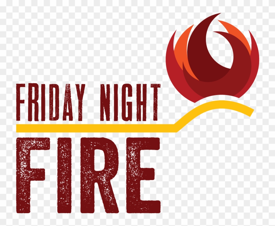 Friday Night Fire Church Logo Design Clipart