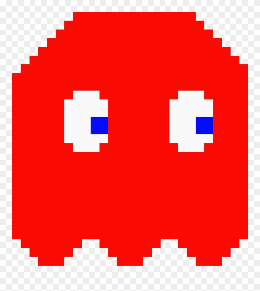 Pixel Clipart Pacman Ghost - Png Download