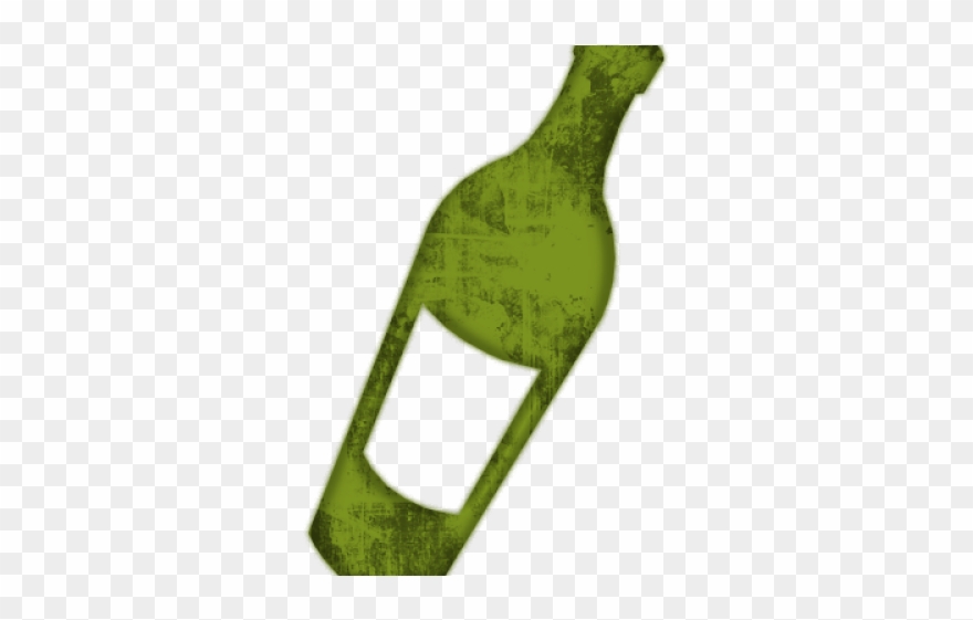 Grapes Clipart Wine Bottle - Png Download