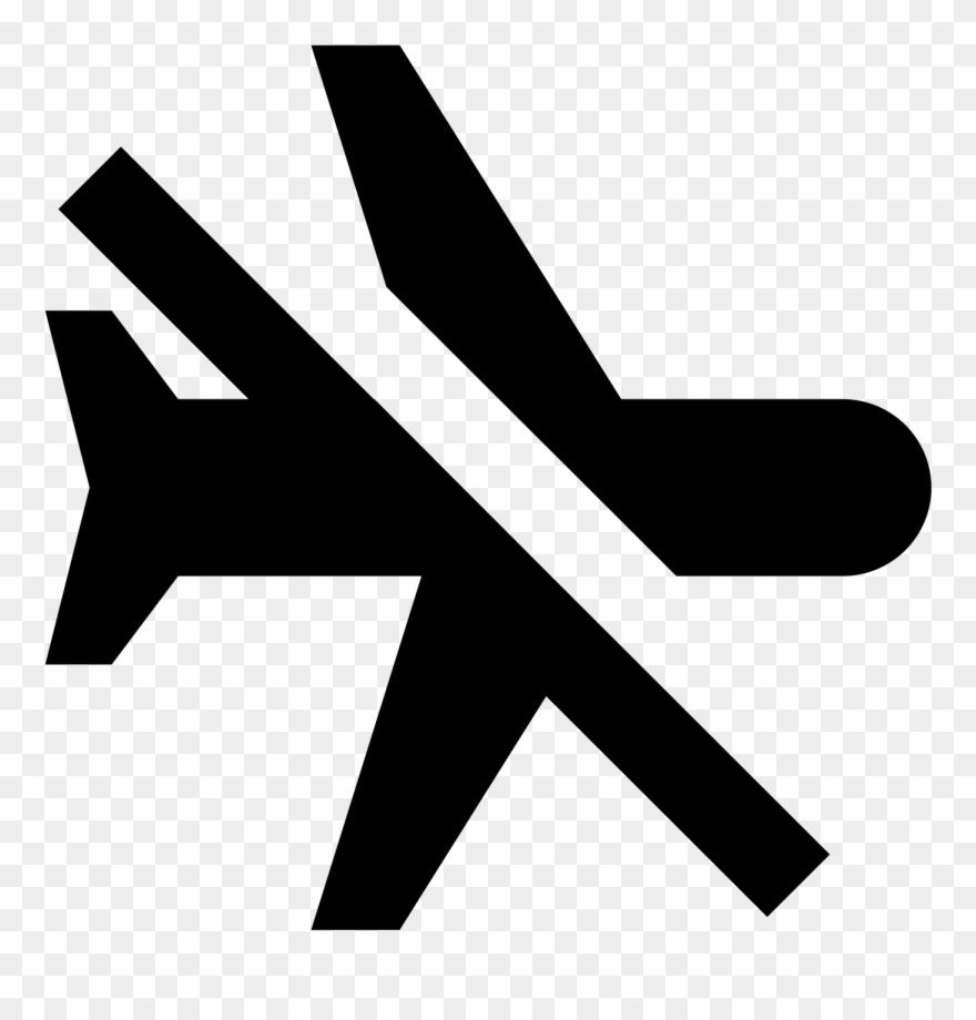 The "airplane Mode Off" Icon Is An Outline Of Clipart