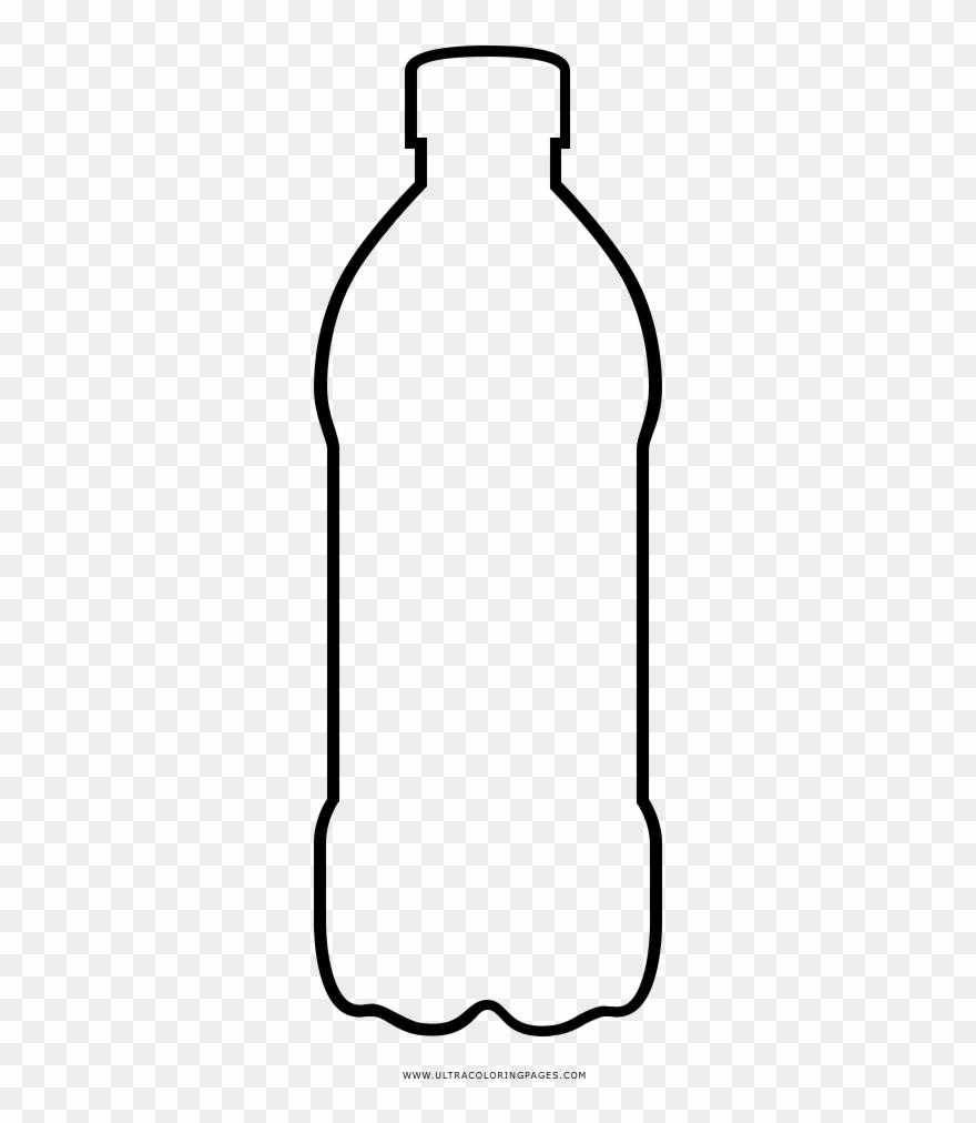 Plastic Bottle Coloring Page Clipart