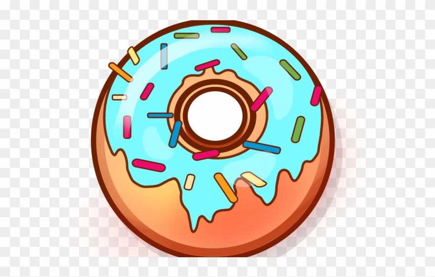 Dunkin Donuts Clipart Blue Donut - Png Download