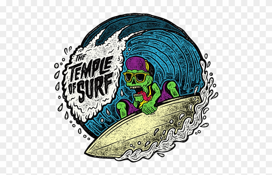 Surf Surfing Fremantle Skull Club Football Illustration Clipart
