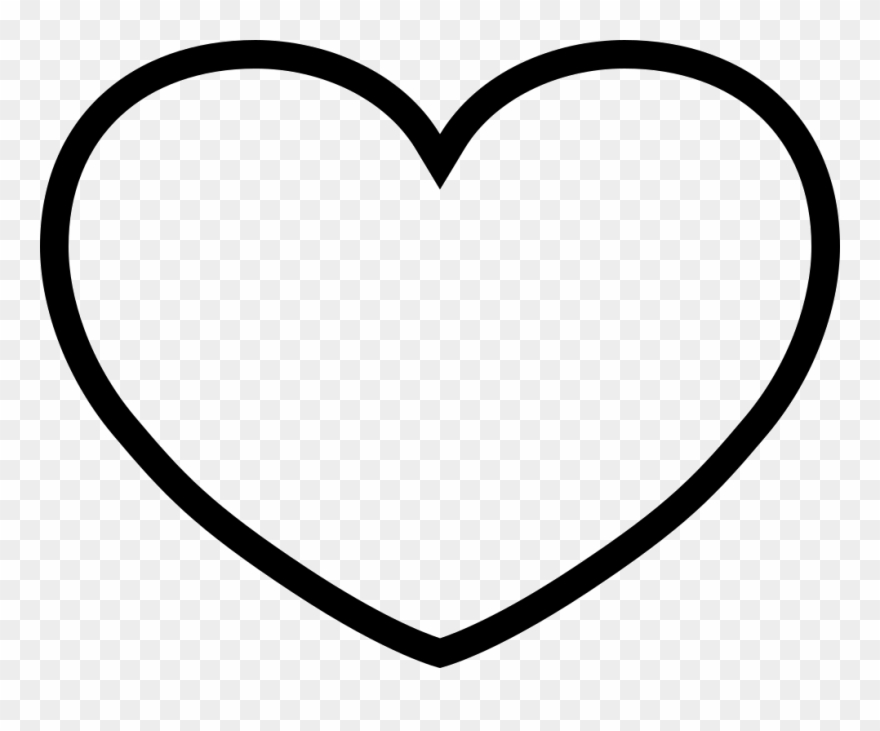 Thick Outlined Heart Clip Art At Clker Com Vector Clip - Png Download