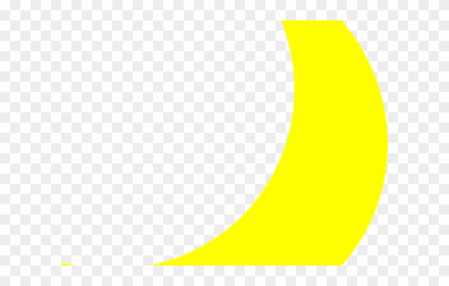 Moon Clipart Yellow - Png Download