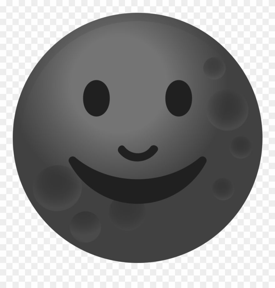 New Moon Face Icon Clipart