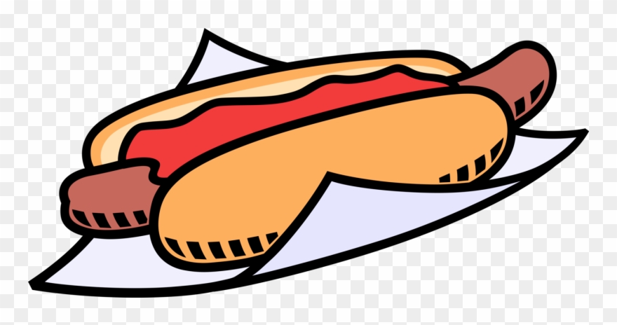 Vector Illustration Of Cooked Hot Dog Or Hotdog Frankfurter Clipart