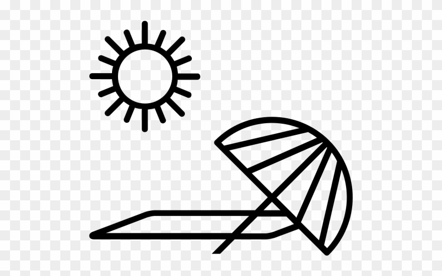 Beach Rubber Stamp Clipart