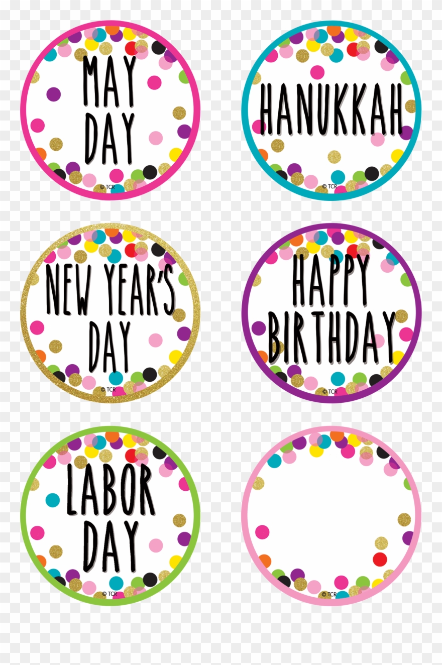 Confetti Holidays And Special Events Calendar Days Clipart
