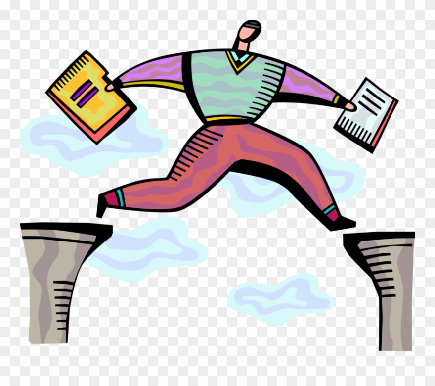 Vector Illustration Of Businessman With Deft Business Clipart