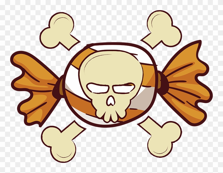 Skull And Crossbones Wall Sticker Clipart